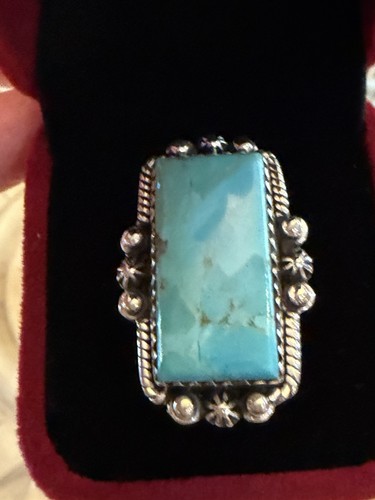 Large turquoise 925 - turquoise, sterling
